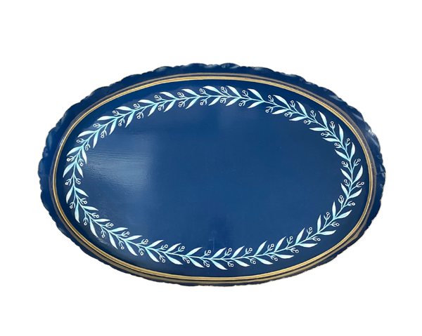 Navy Vine Tray, Medium