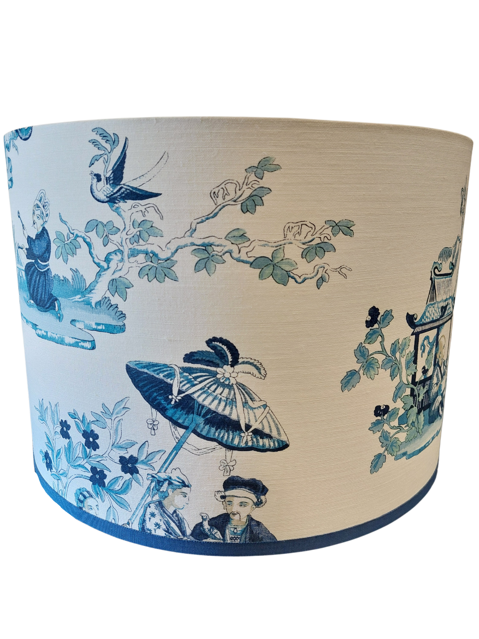 Blue Chinoiserie Lamp Shade