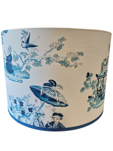 Blue Chinoiserie Lamp Shade