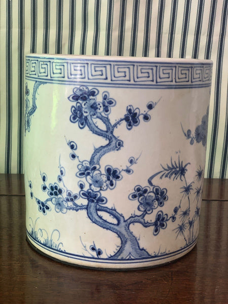 20cmH Cherry/Bamboo Orchid Pot