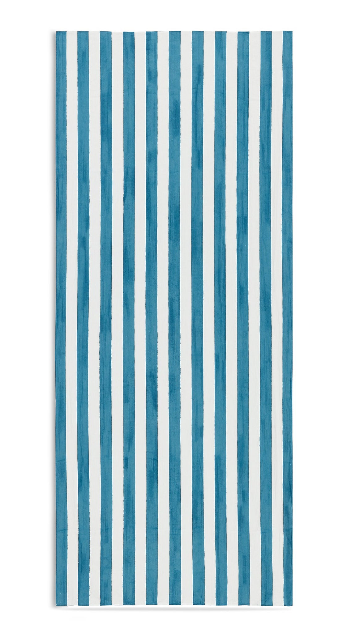 Blue Striped Linen Tablecloth