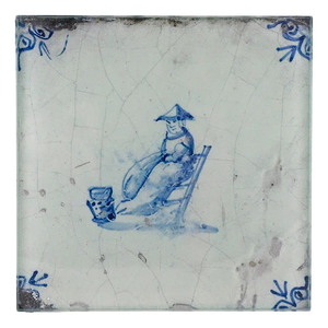 Delft Tile - Chinese Export 6" Spoon Rest