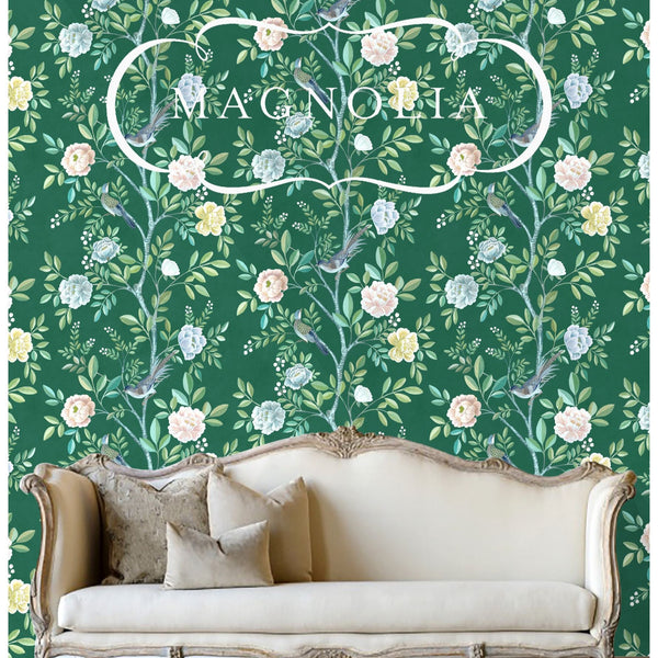 SAMPLE PACK - Magnolia Chinoiserie Wallpaper