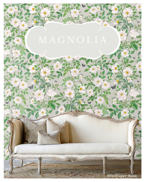 SAMPLE PACK - Magnolia Rosa Wallpaper