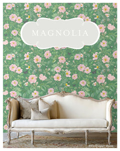 SAMPLE PACK - Magnolia Rosa Wallpaper