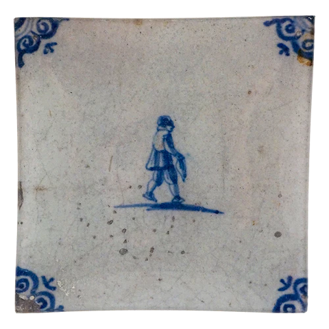 Delft Tile - Fisherman 6" Square Plate