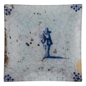 Delft Tile - Musician 6" Square Plate