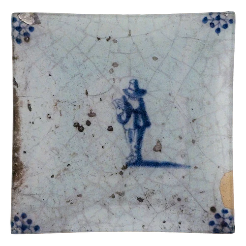 Delft Tile - Musician 6" Square Plate