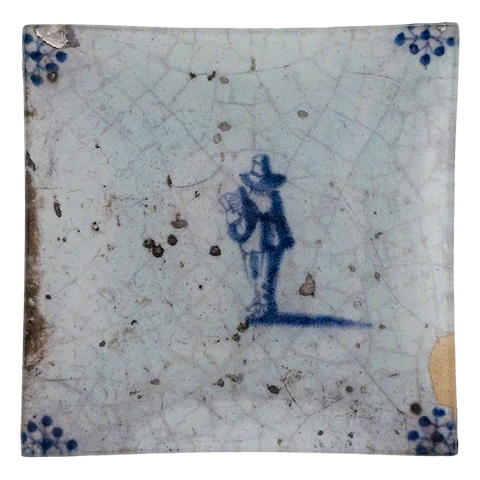 Delft Tile - Musician 6" Square Plate