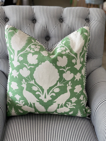 Magnolia Green Garden Bird Cushion