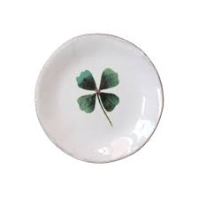 Astier x John Derian Four Leaf Clover Saucer